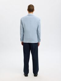 SEERSUCKER  BLAZER, Light Blue, highres