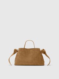 SMALL SUEDE BAG, Tan, highres