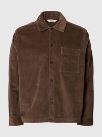 CORDUROY OVERSHIRT, Chocolate Chip, highres