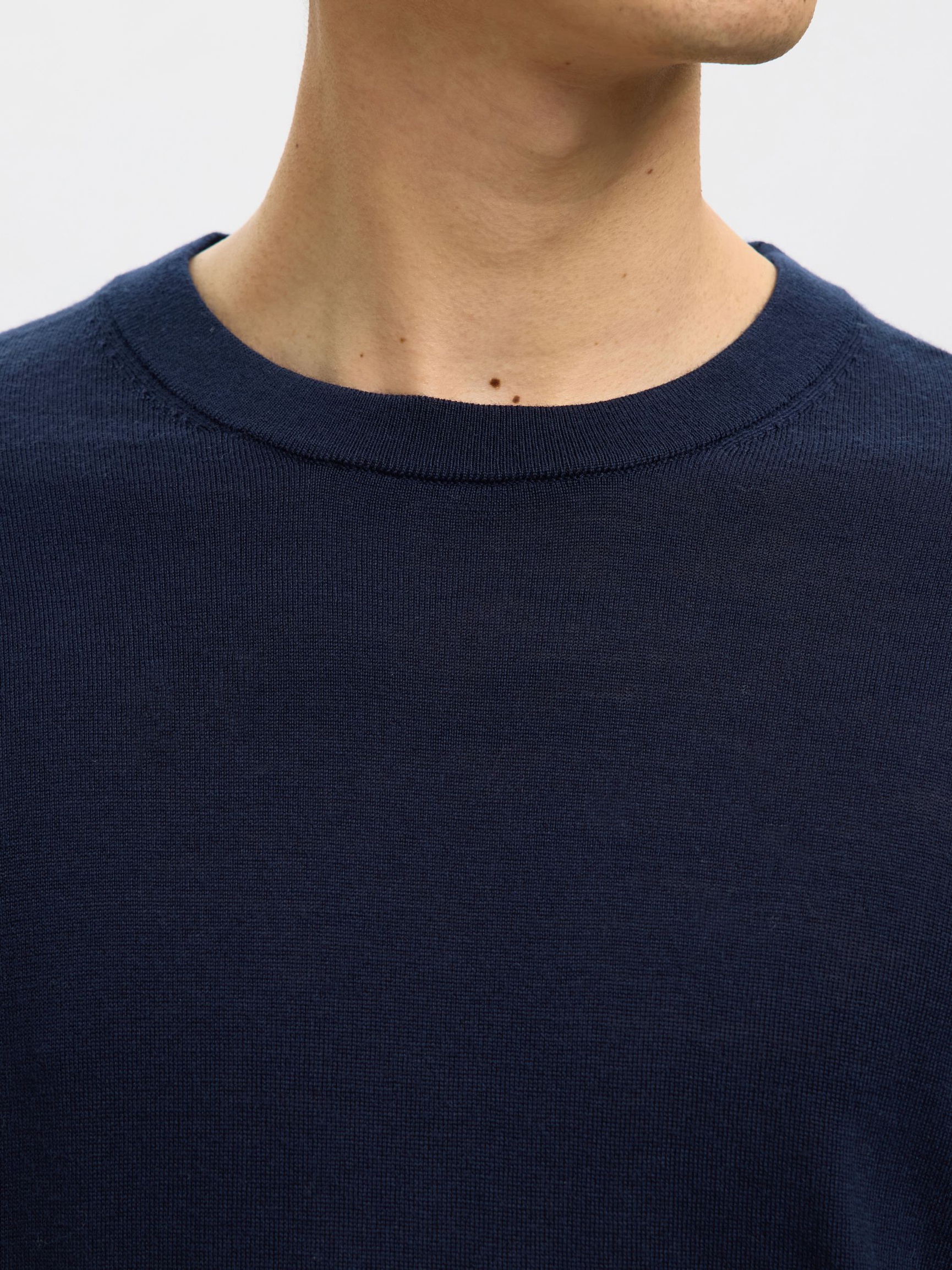 100 % LAINE MÉRINOS PULLOVER, Navy Blazer, highres