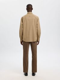REGULAR FIT BAUMWOLL BUTTON DOWN HEMD, Sand, highres