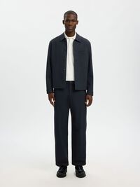 TAILORED OVERSHIRT, Dark Sapphire, highres