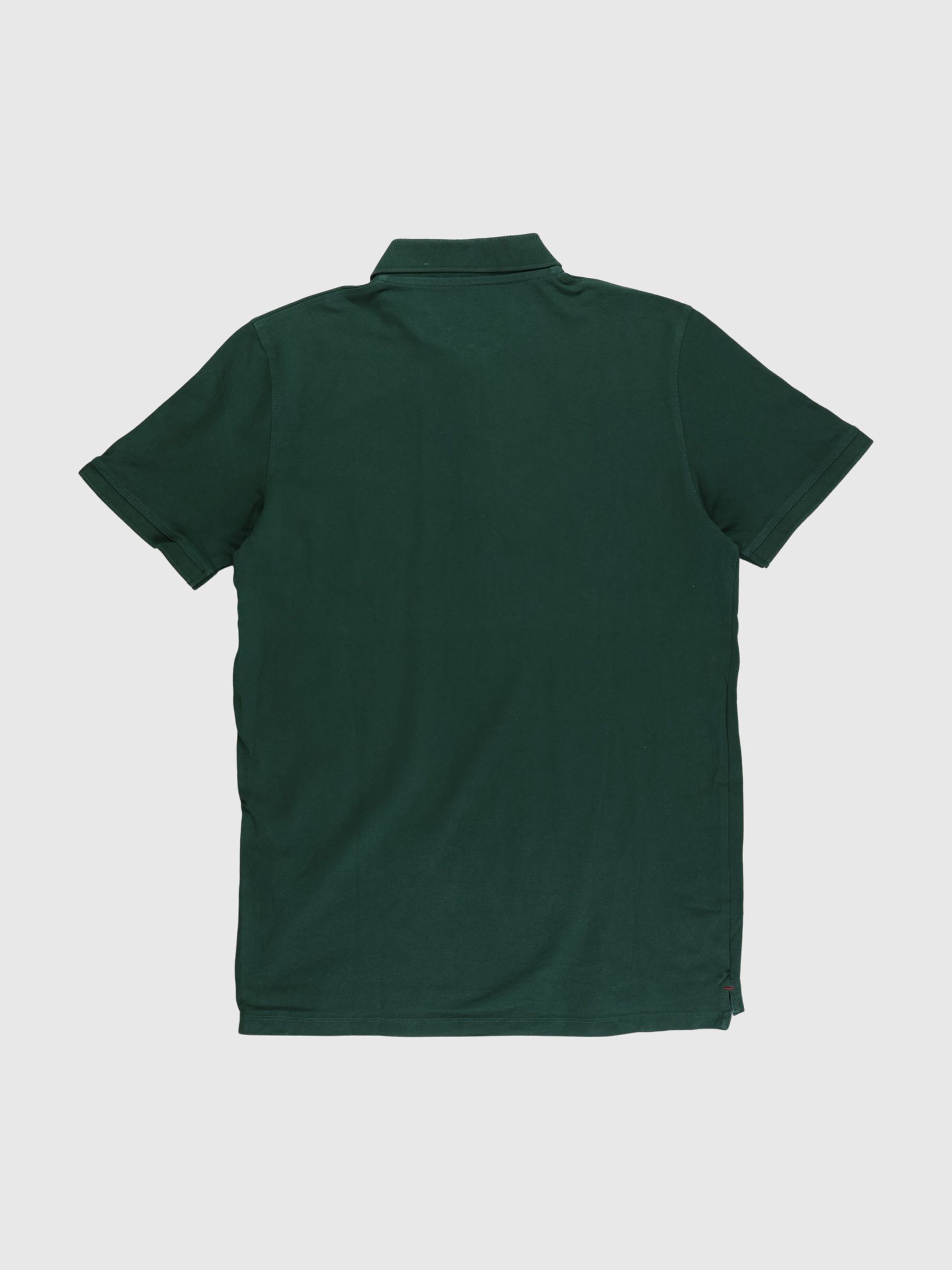 SHORT SLEEVED POLO SHIRT, Trekking Green, highres