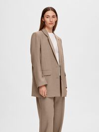 VISKOSEMIX RELAXED BLAZER, Camel, highres