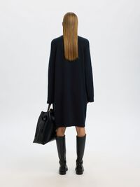 WOLLGEMISCH MINIKLEID, Dark Sapphire, highres