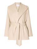 Selected BELTED WOOL BLEND COAT, Sandshell, highres - 16092392_Sandshell_1077505_001.jpg