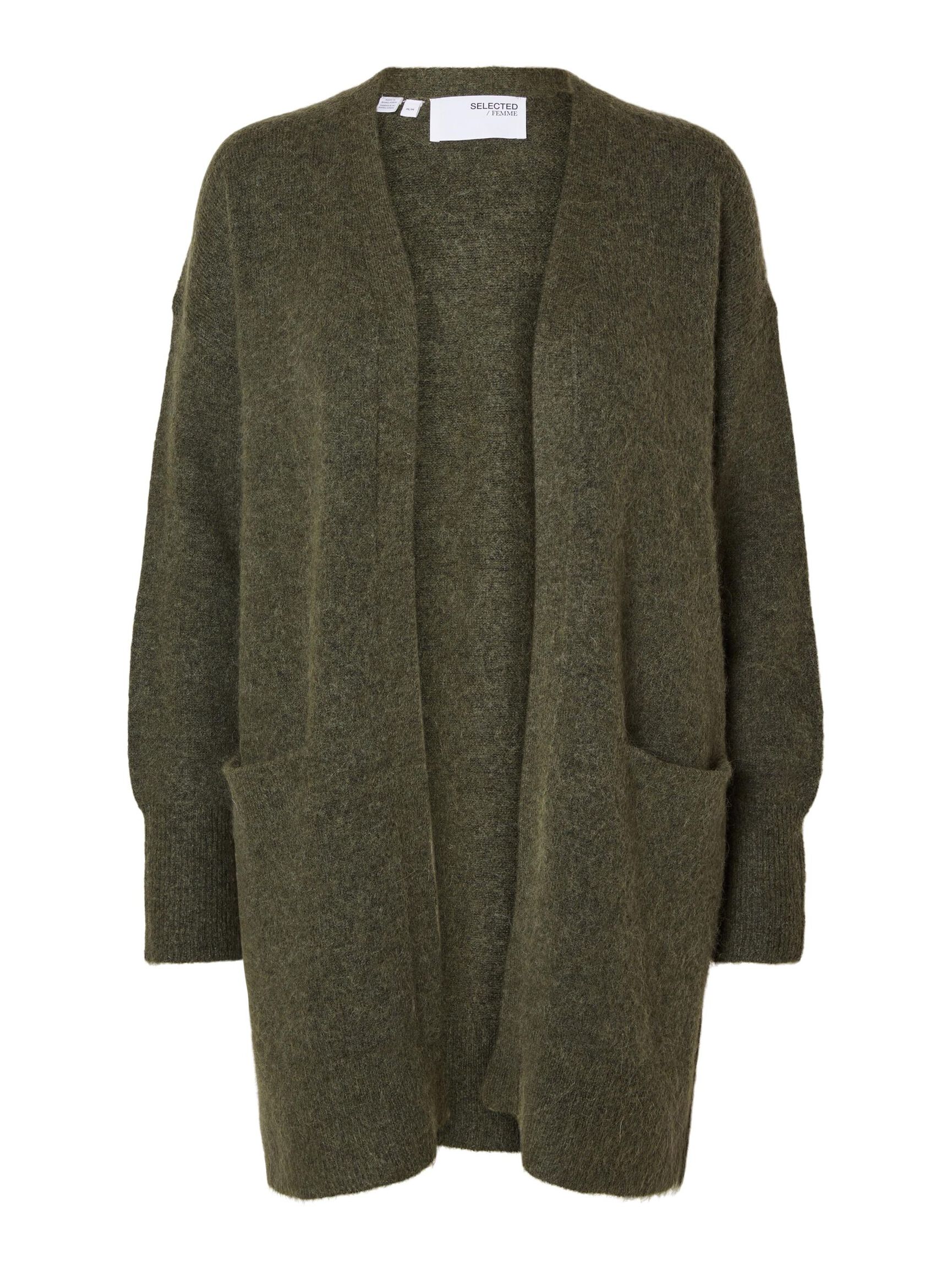 LONG KNITTED CARDIGAN, Kalamata, highres