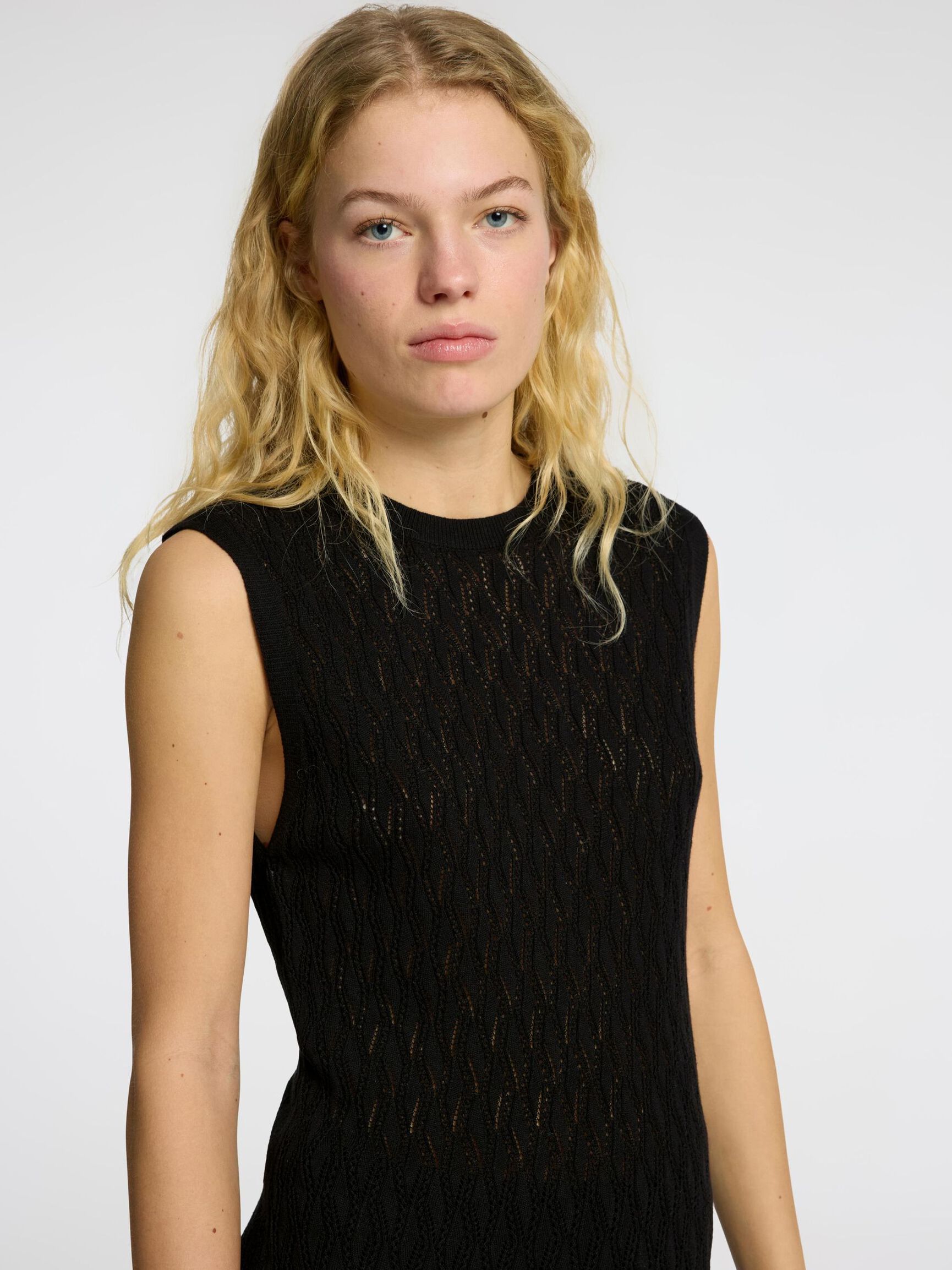 VESTITO MIDI, Black, highres