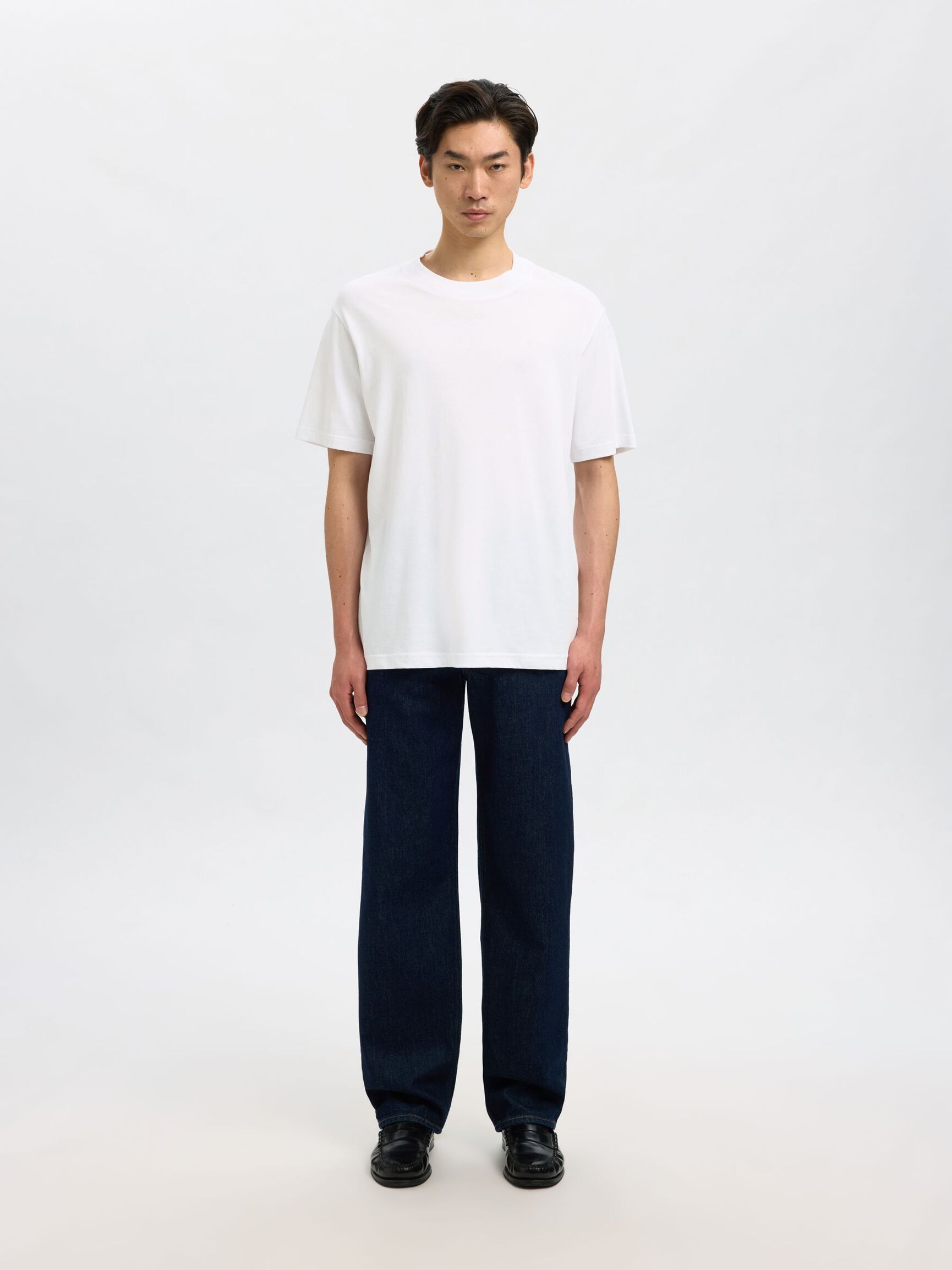 MANCHES COURTES ET COUPE DÉCONTRACTÉE T-SHIRT, Bright White, highres