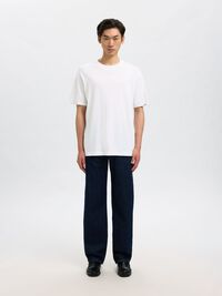 MANCHES COURTES ET COUPE DÉCONTRACTÉE T-SHIRT, Bright White, highres