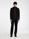 Selected ZIPPED HIGH NECK KNITTED CARDIGAN, Black, highres - 16096883_Black_005.jpg