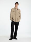 Selected BOXY FIT BOUCLÉ OVERSHIRT, Sand, highres - 16095709_Sand_1143816_005.jpg