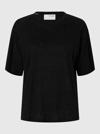 T-SHIRT, Black, highres