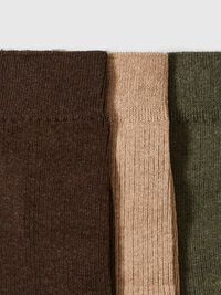 3 PACK SOCKS, Dark Green, highres