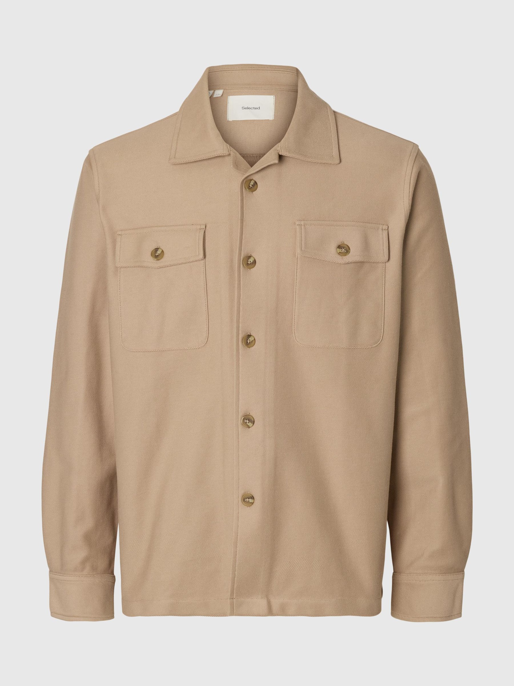 REGULAR FIT OVERSHIRT, Savannah Tan, highres