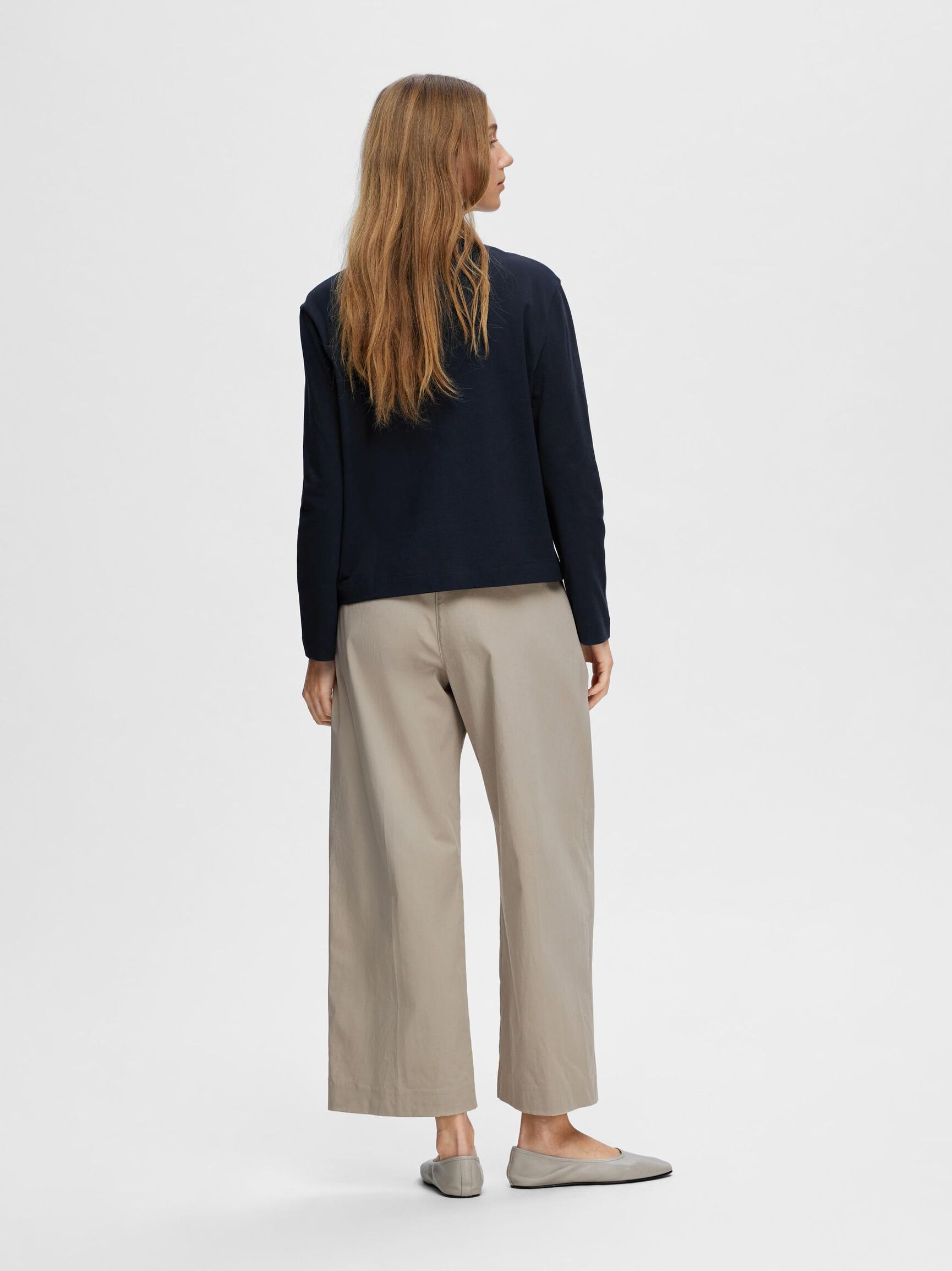 LÅNGÄRMAD BOXY T-SHIRT, Dark Sapphire, highres