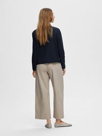 LONG-SLEEVED BOXY T-SHIRT, Dark Sapphire, highres