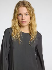 VISCOSE MINI DRESS, Volcanic Ash, highres