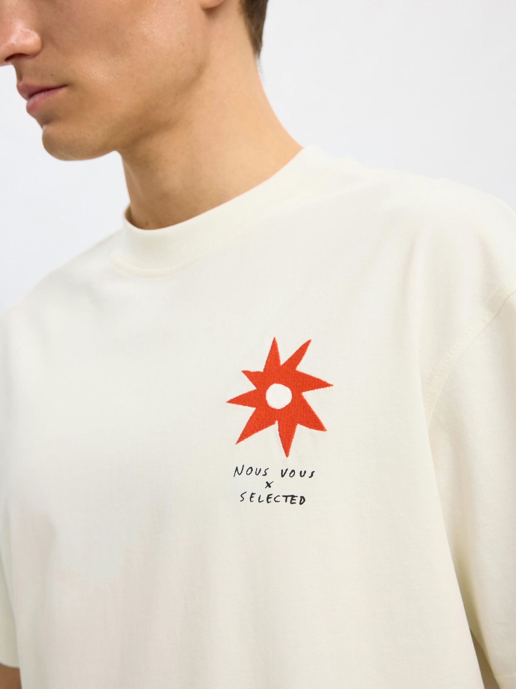 PRINTED T-SHIRT, Egret, highres