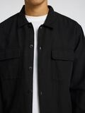 Selected LINNENMIX OVERSHIRT, Black, highres - 16096369_Black_006.jpg
