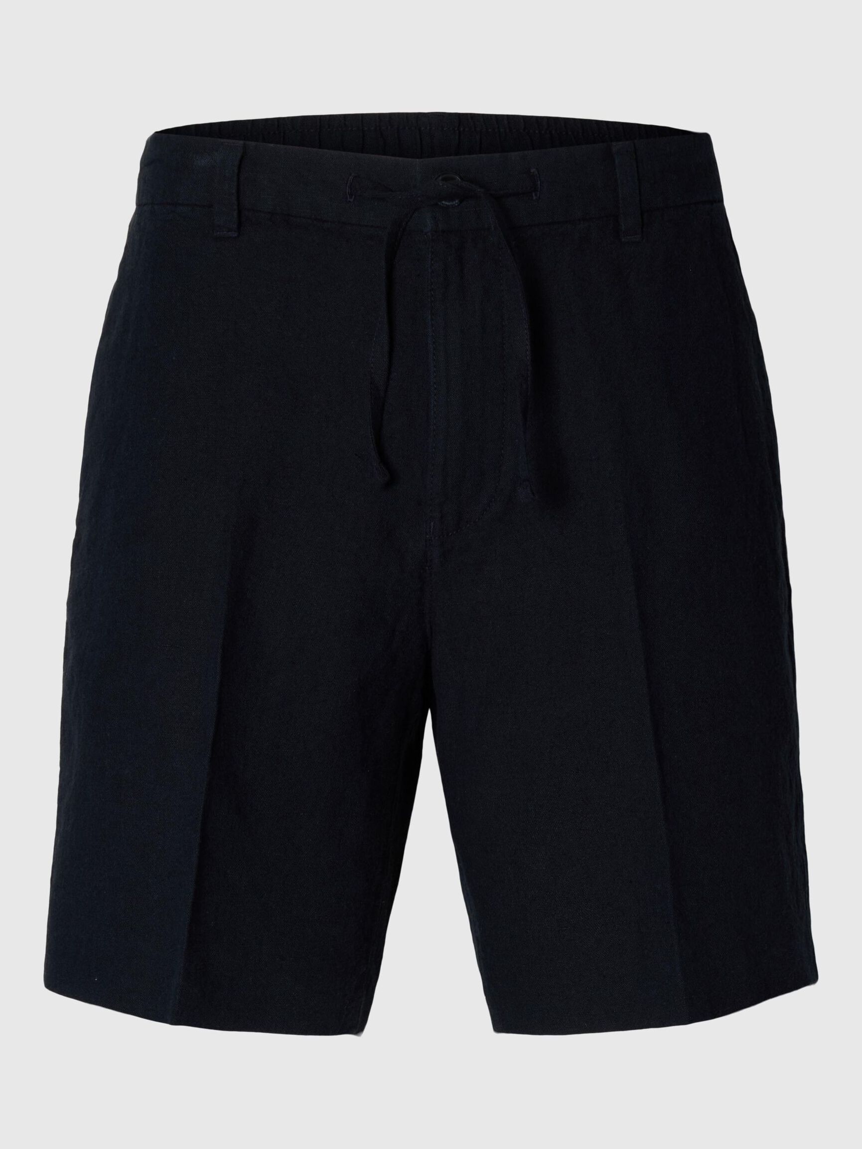 REGULAR FIT LINEN-BLEND SHORTS, Sky Captain, highres
