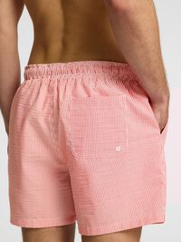 SEERSUCKER BADESHORTS, Hibiscus, highres