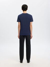 V-NECK T-SHIRT, Navy Blazer, highres