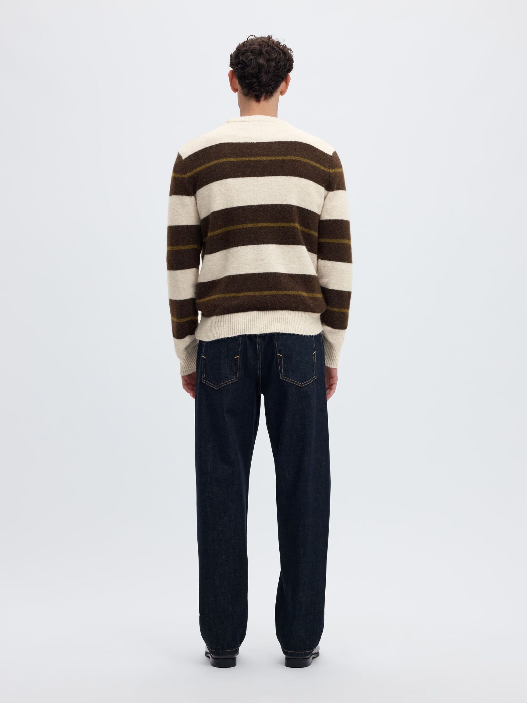 LONG-SLEEVED PULLOVER, Oatmeal, highres