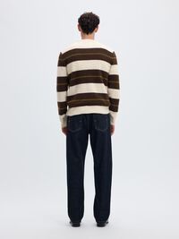LONG-SLEEVED PULLOVER, Oatmeal, highres