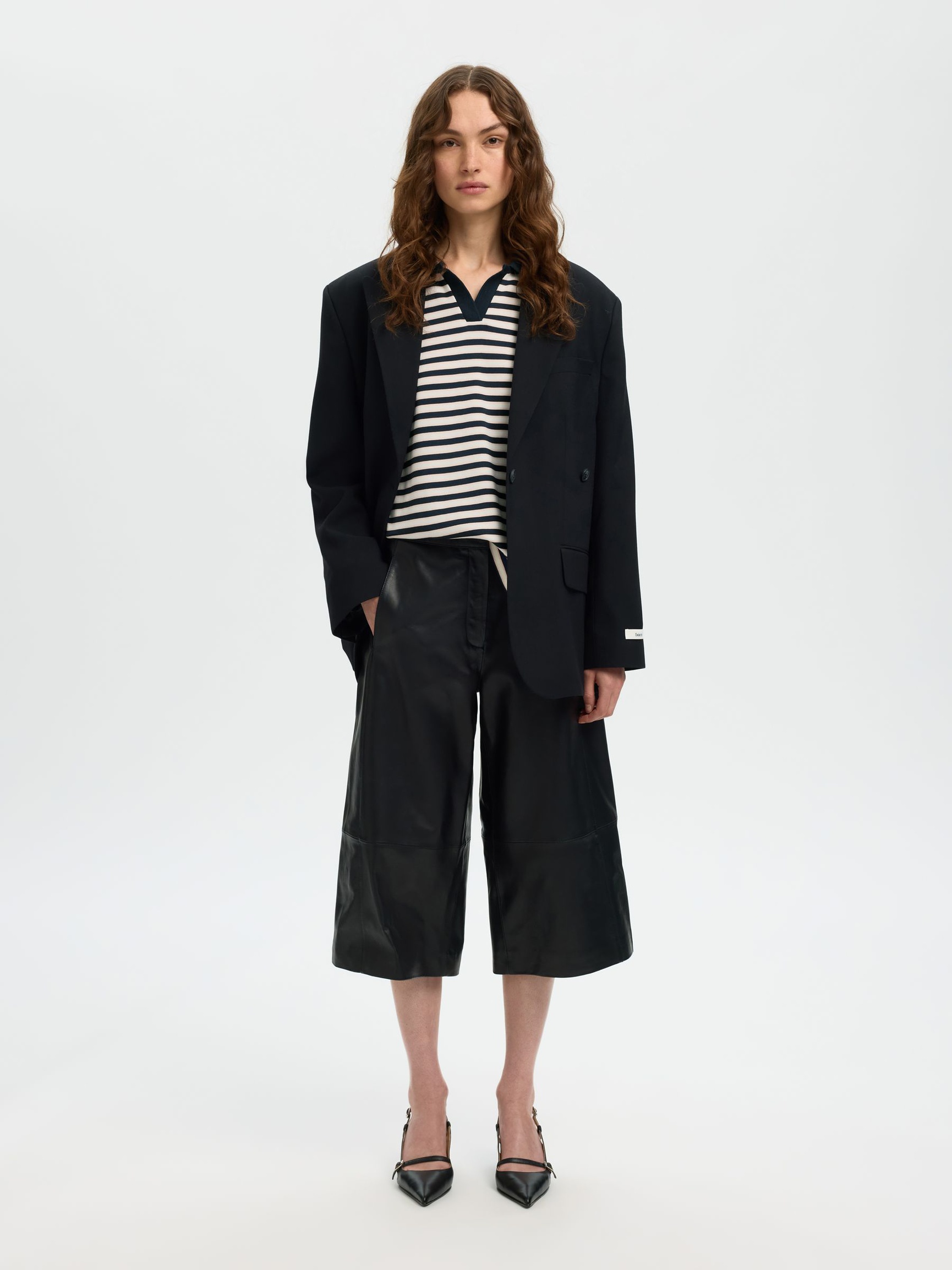 LEDER CULOTTES, Black, highres