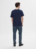 Selected SHORT-SLEEVED RELAXED FIT T-SHIRT, Navy Blazer, highres - 16077385_NavyBlazer_004.jpg