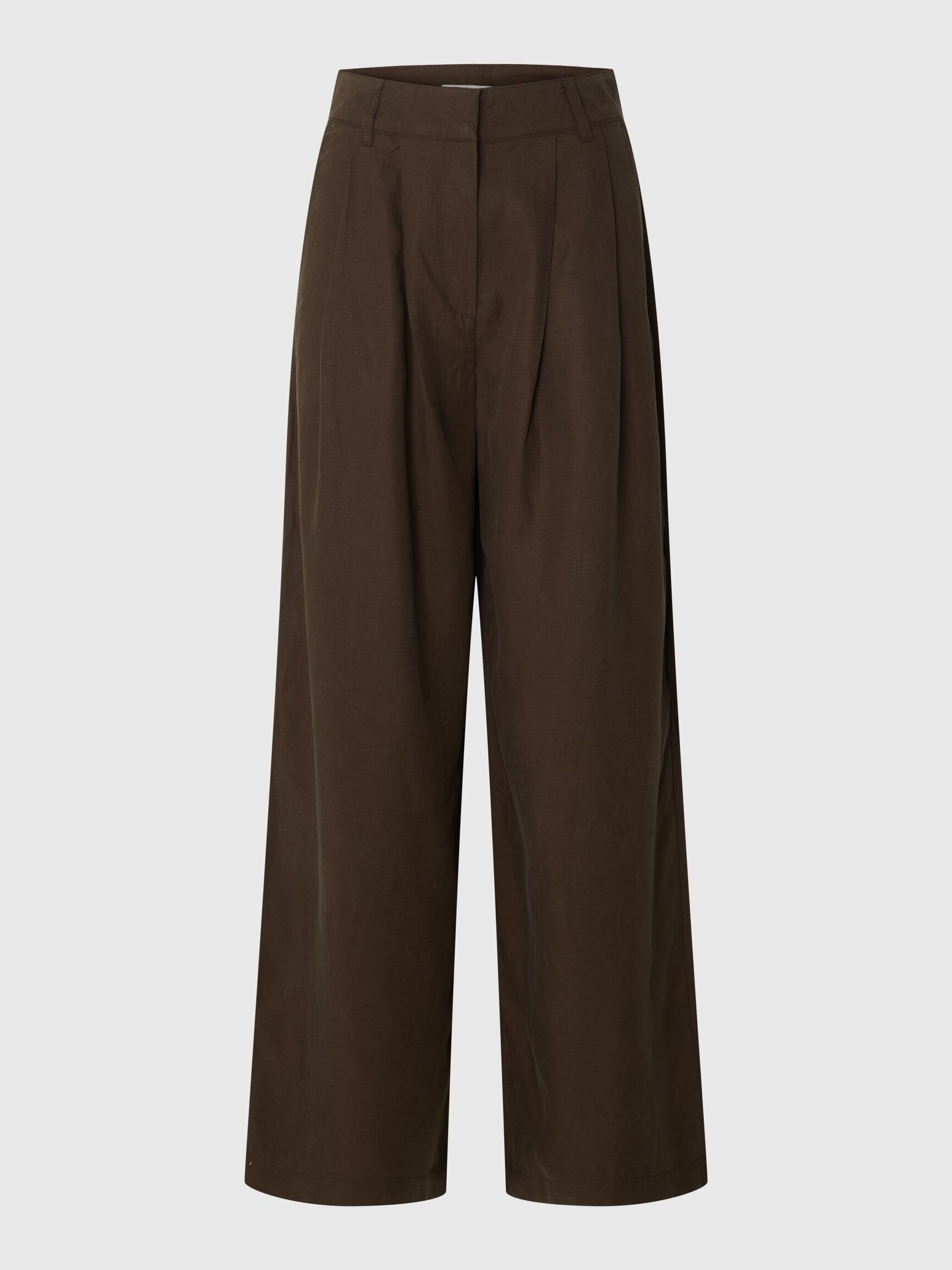PLEATED WIDE-LEG TROUSERS, Delicioso, highres