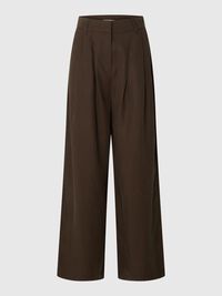 PLEATED WIDE-LEG TROUSERS, Delicioso, highres