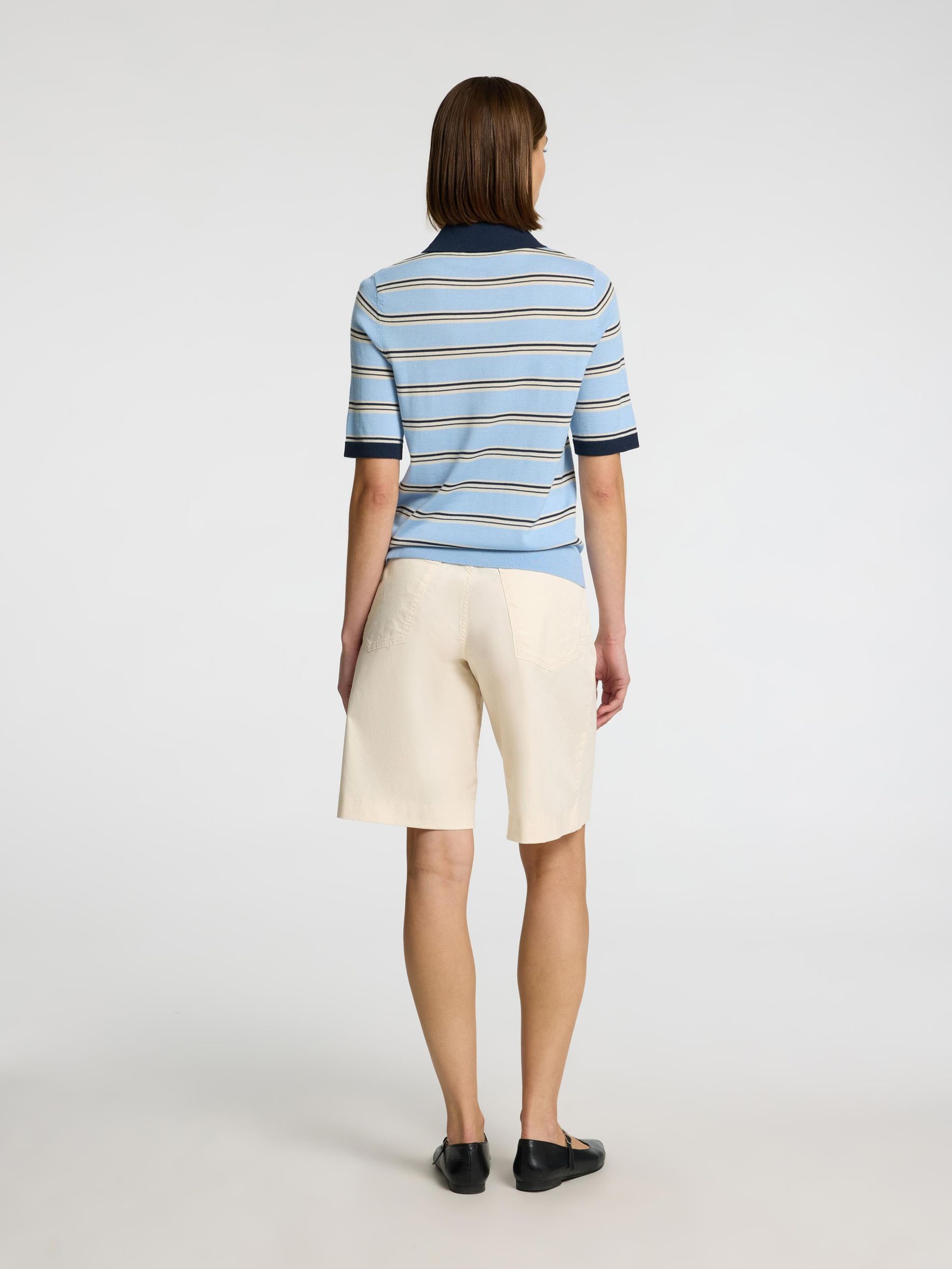 BAUMWOLL BERMUDASHORTS, Birch, highres