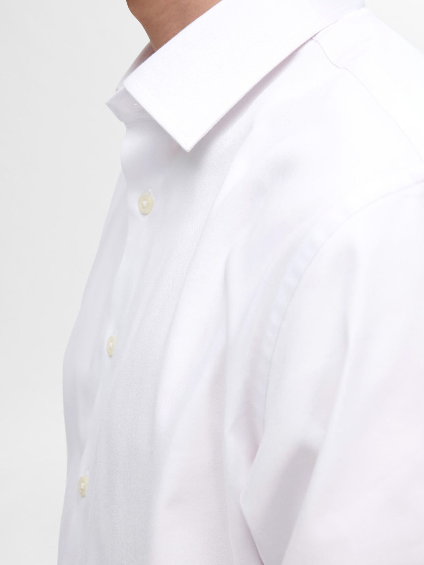 SLIM FIT HEMD, Bright White, highres