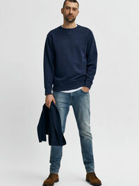 DÉLAVÉ JEAN SLIM, Light Blue Denim, highres