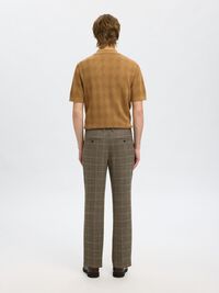 WOOL BLEND SUIT TROUSERS, Slate Black, highres