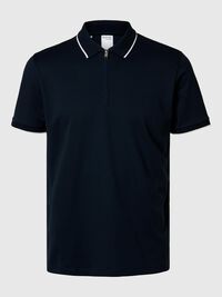 SHORT SLEEVED POLO SHIRT, Sky Captain, highres