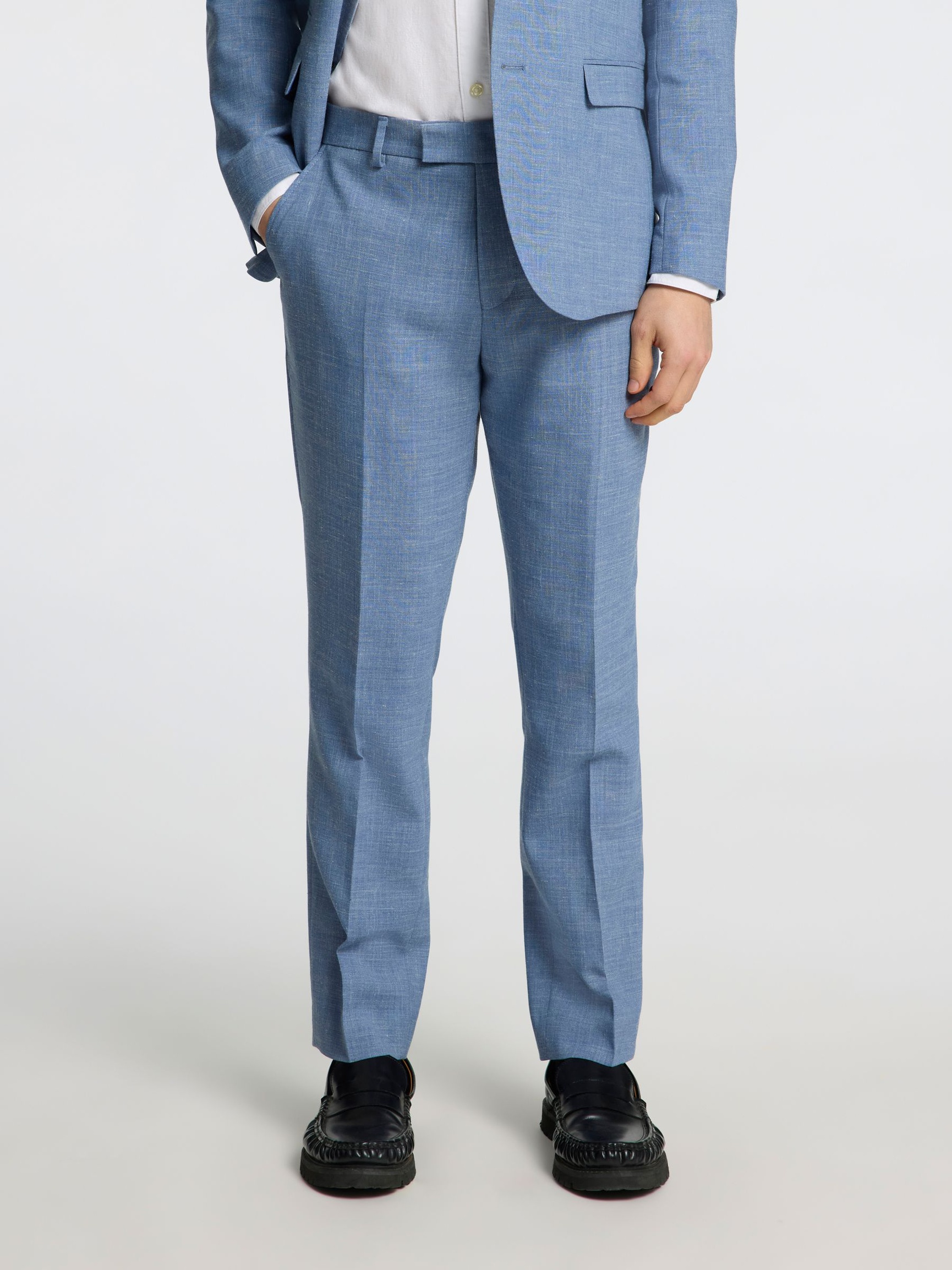 SLIM FIT ANZUGHOSE, Stonewash, highres