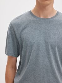 REGULAR T-SHIRT, Medium Grey Melange, highres