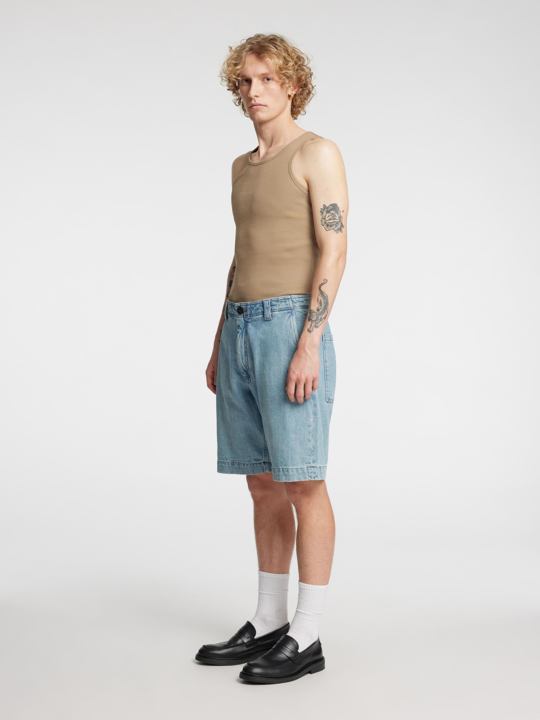 REGULAR FIT TANK TOP, Weathered Teak, highres