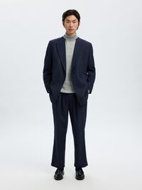 MANCHES LONGUES ET COL ROULÉ PULLOVER, Light Grey Melange, highres