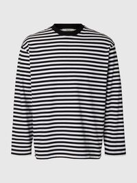 RELAXED FIT LONG-SLEEVED T-SHIRT, Black, highres
