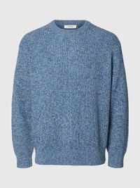 100% COTTON PULLOVER, Blue Horizon, highres