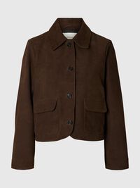 100% SUEDE JACKET, Delicioso, highres