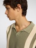 Selected SHORT SLEEVED KNITTED POLO SHIRT, Vetiver, highres - 16096197_Vetiver_1151789_006.jpg