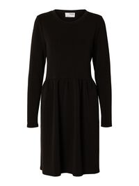 LANGÄRMELIGES MINIKLEID, Black, highres