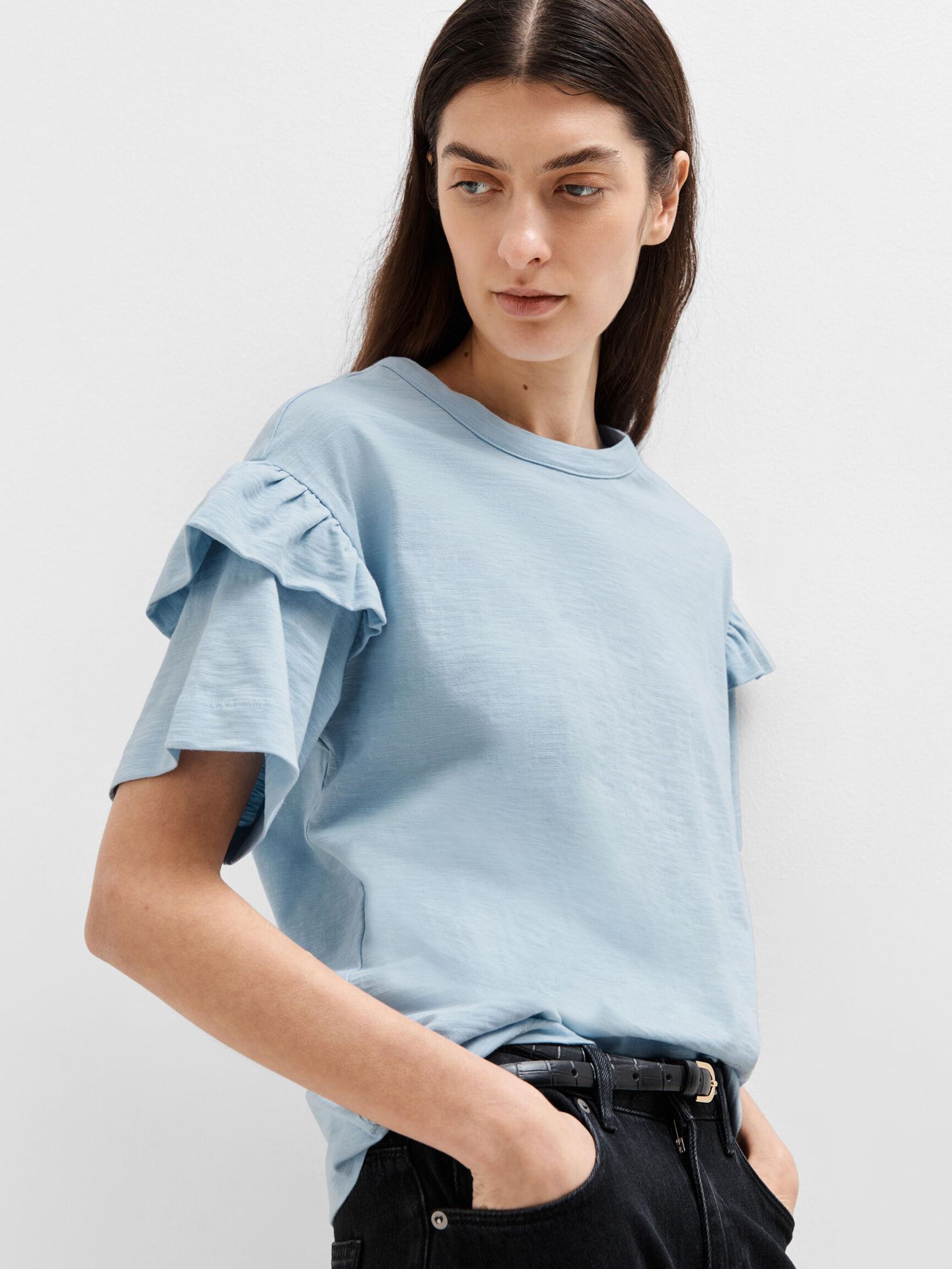 T-SHIRT, Cashmere Blue, highres