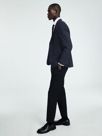 SPODNIE GARNITUROWE, Black, highres