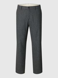 LAINE MÉLANGÉE PANTALON À COUPE EFFILÉE, Dark Grey, highres